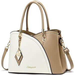 Khaki Purses and Handbags Top Handle Satchel Shoulder Bags Tote Bag‎ for Women